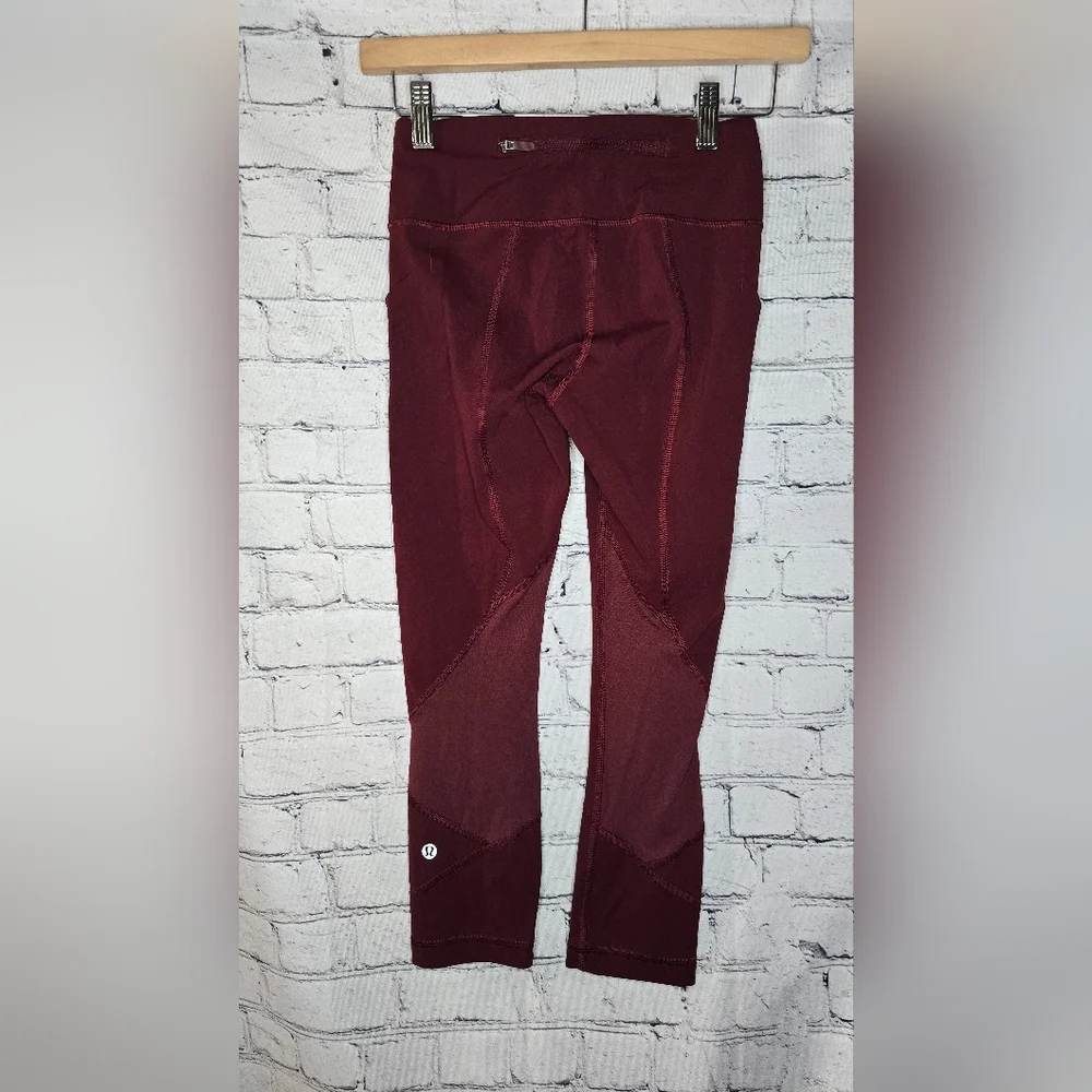 Lululemon Pace Rival Crop Size 2‎ Dark Adobe